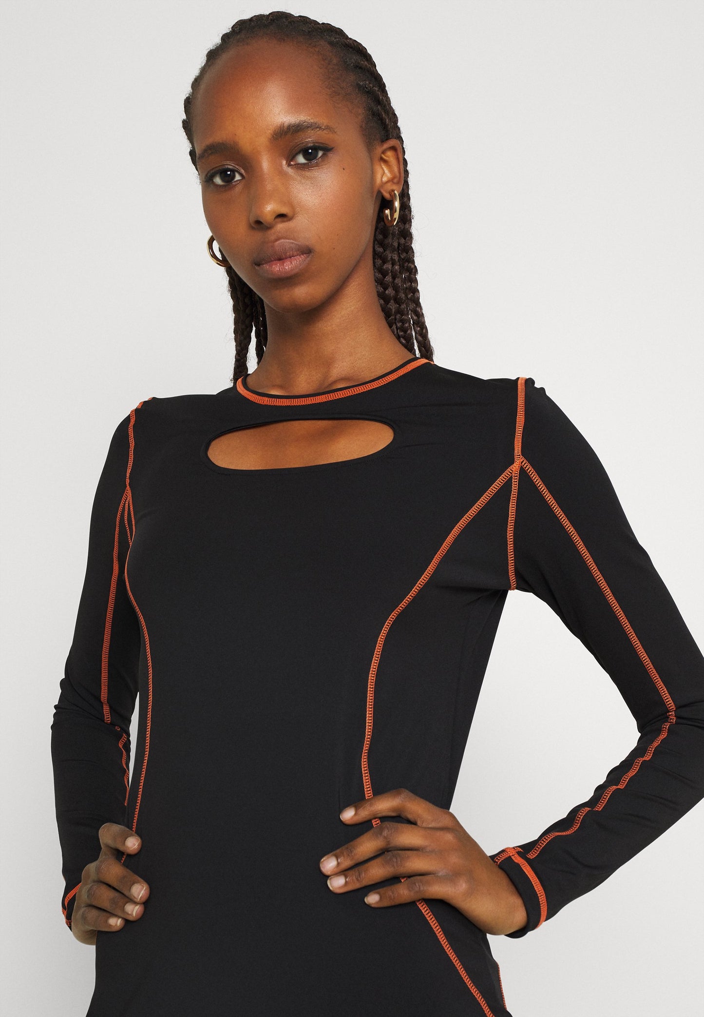 karl kani vestido signature cutout