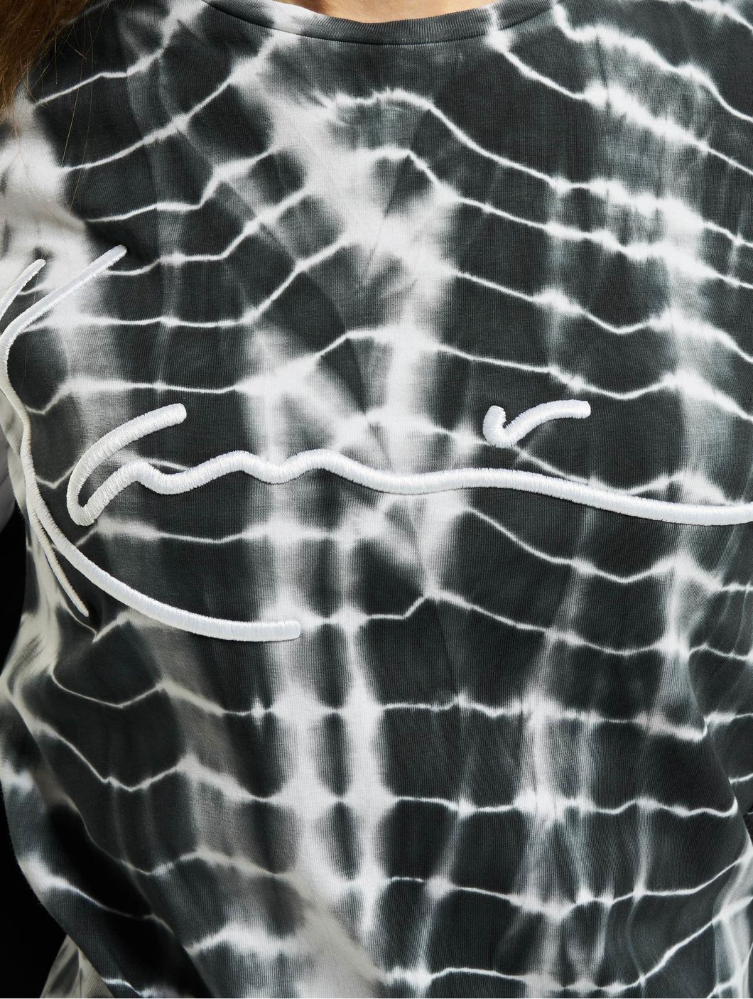 karl kani vestido signature tie dye negro