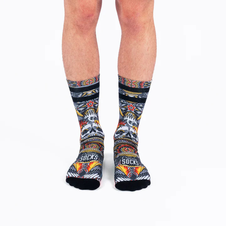american socks calcetines eagle of fire - mid high