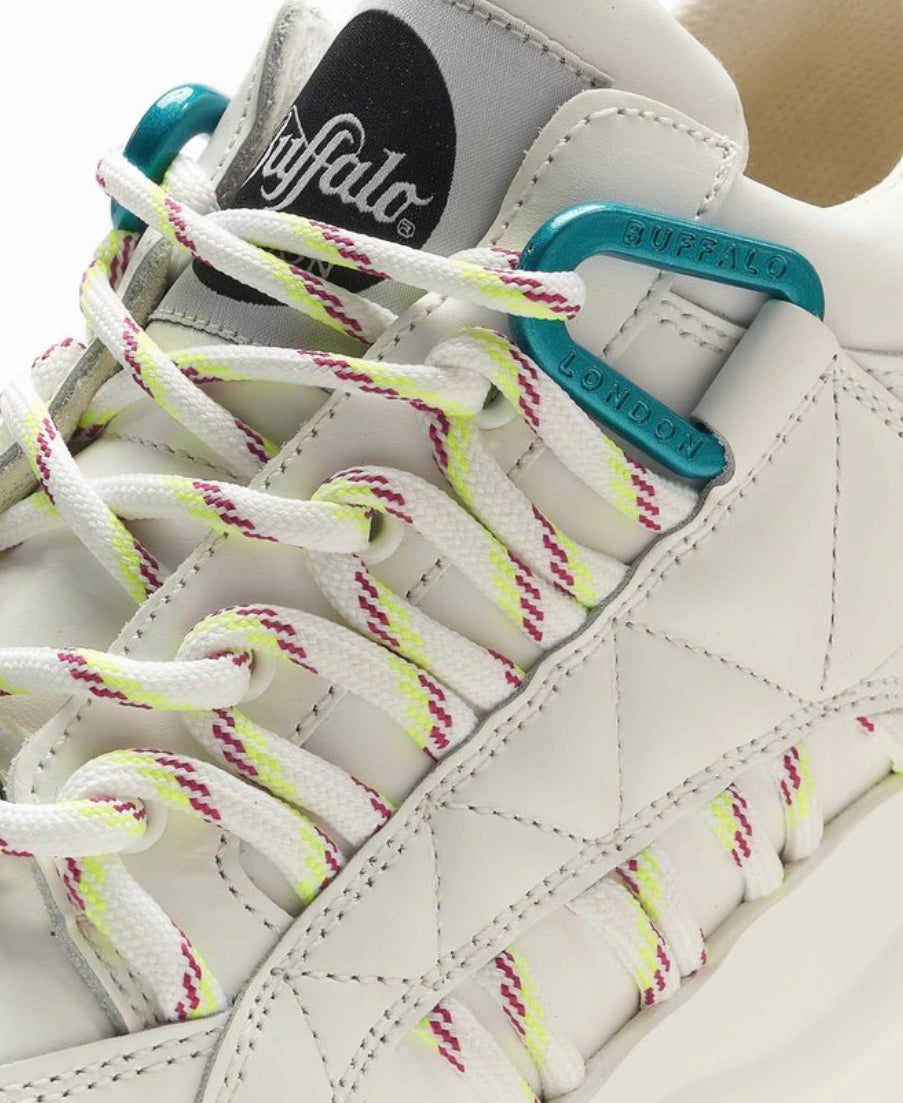 Buffalo London Zapatillas de Piel Blancas
