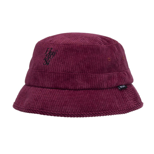 HUF 1984 CORD BUCKET HAT BURDEOS
