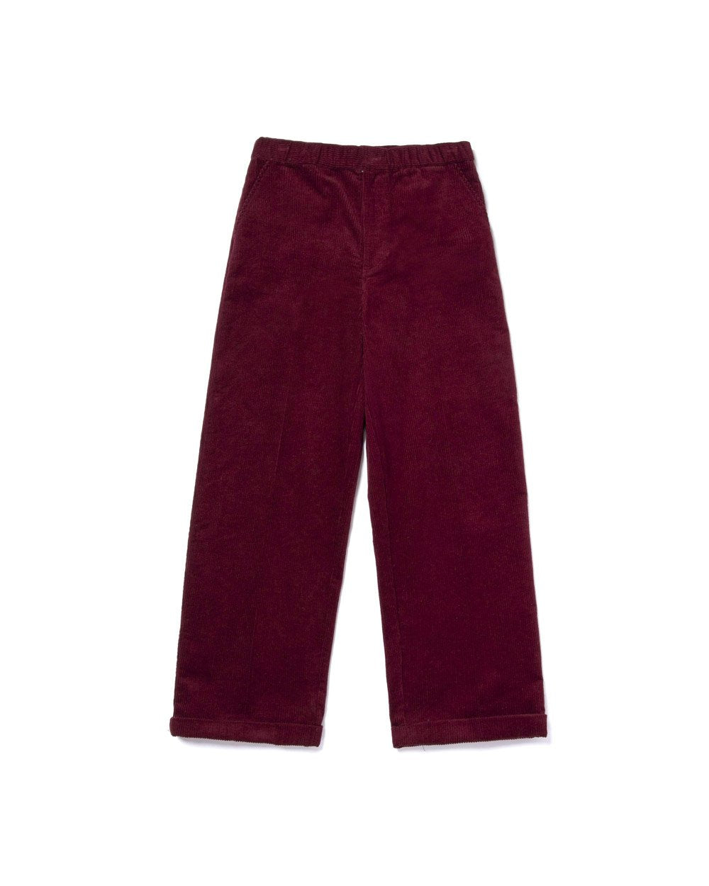huf pantalon corduroy baggie burdeos