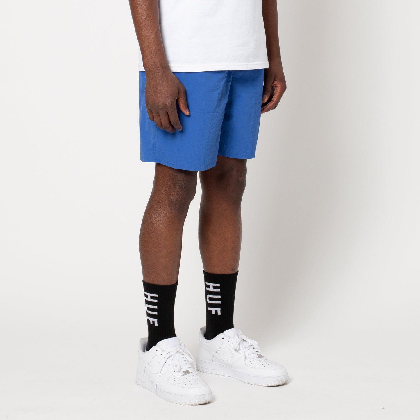 huf pantalon corto dwr fuck it easy azul