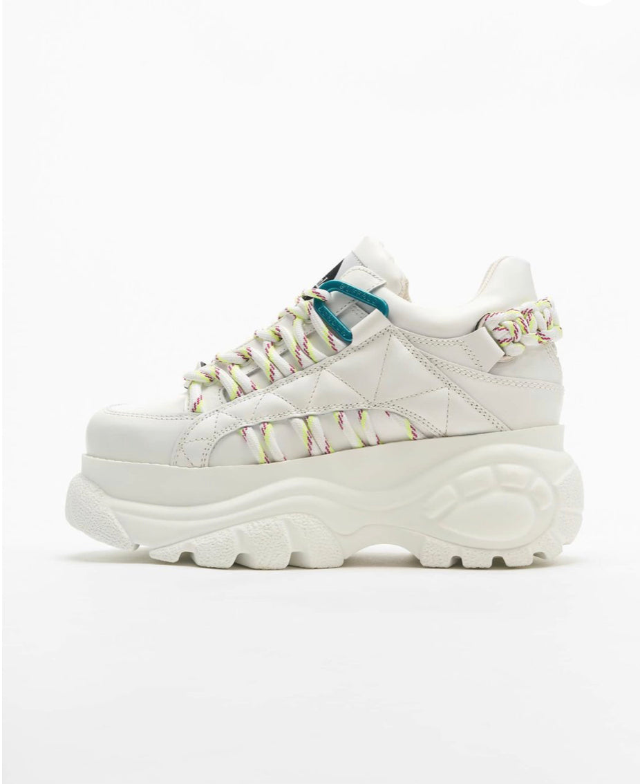 Buffalo London Zapatillas de Piel Blancas