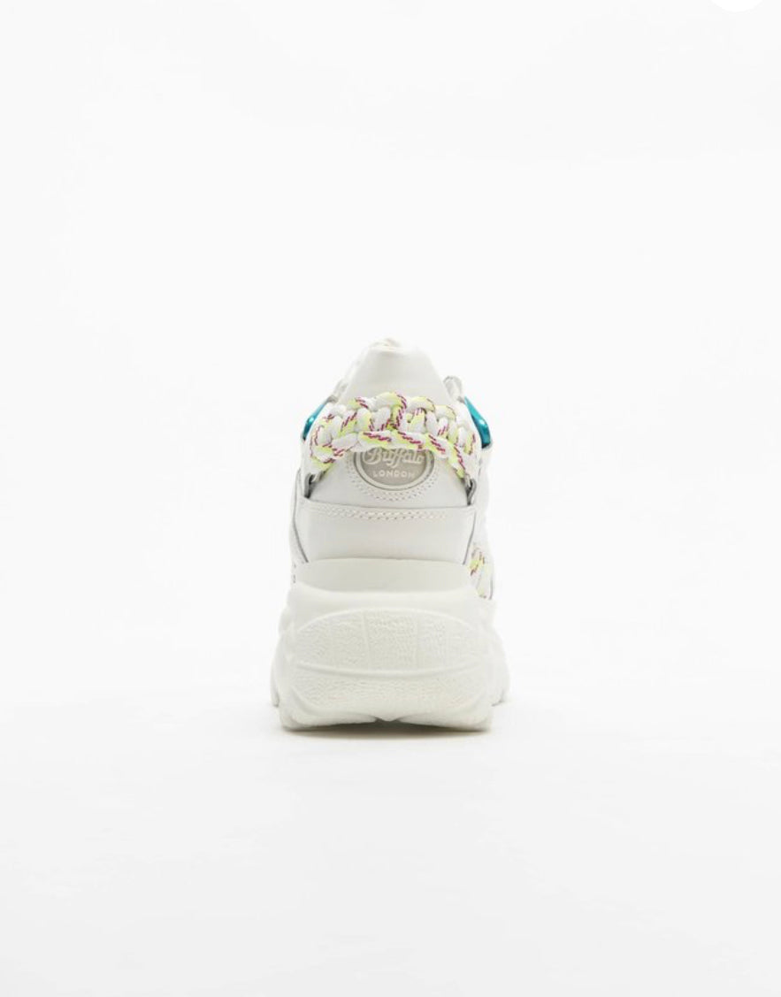 Buffalo London Zapatillas de Piel Blancas