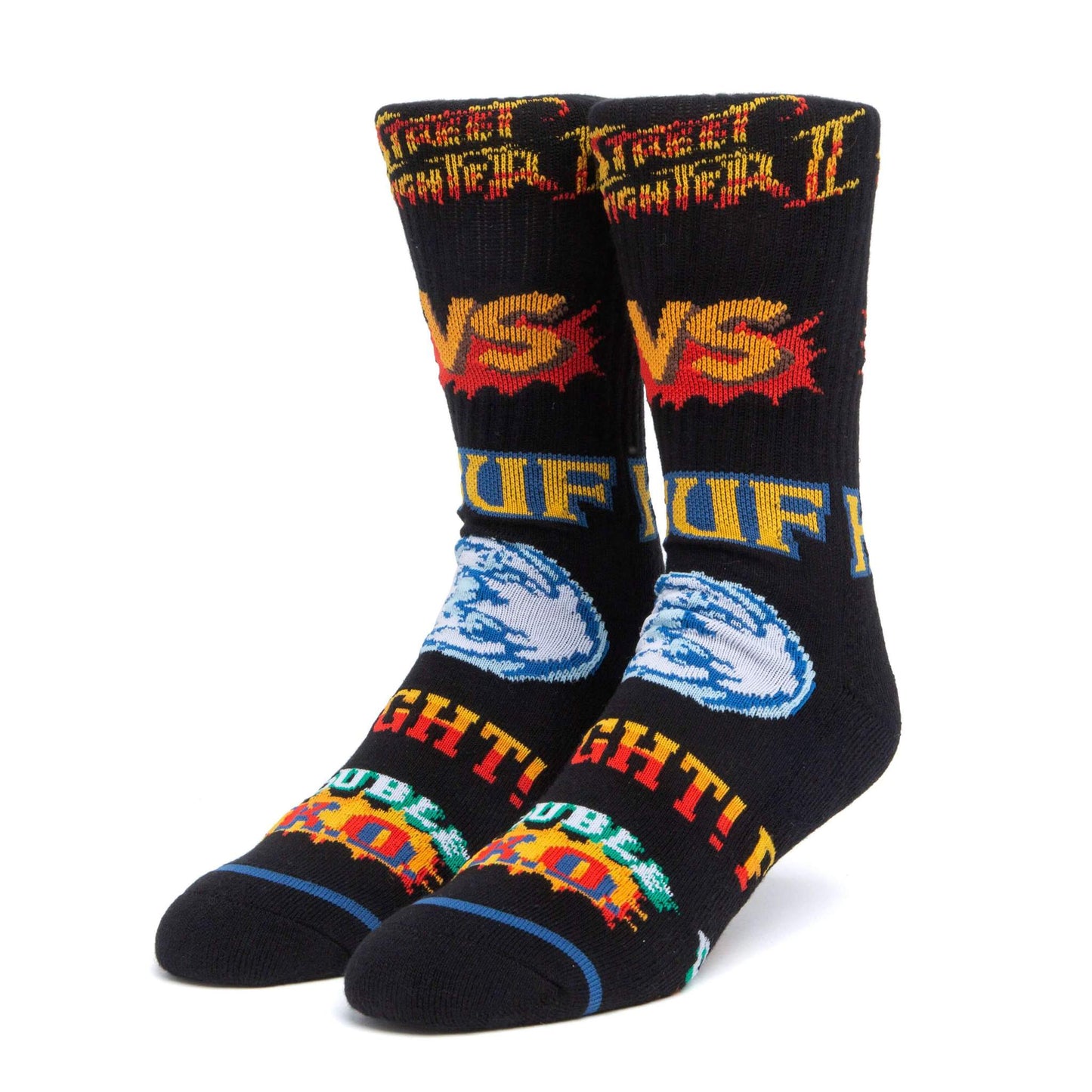 huf calcetines street fighter negro