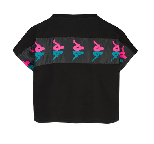 KAPPA CAMISETA MUJER 10 LAVARS NEGRO