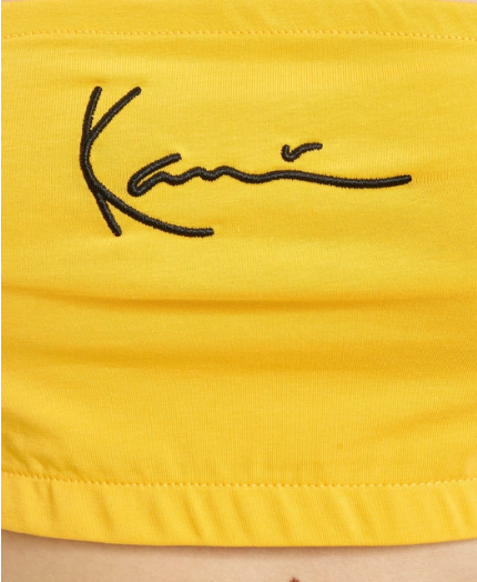 KARL KANI TOP SMALL SIGNATURE AMARILLO