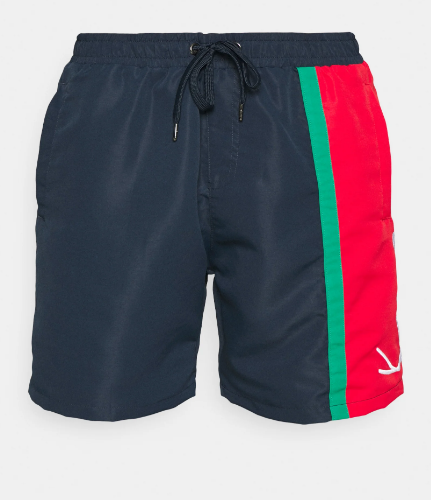 Karl Kani Bañador Signature Block Azul, verde y rojo