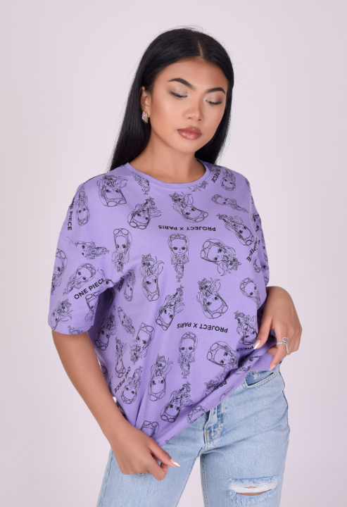 project x paris camiseta all-over one piece violeta
