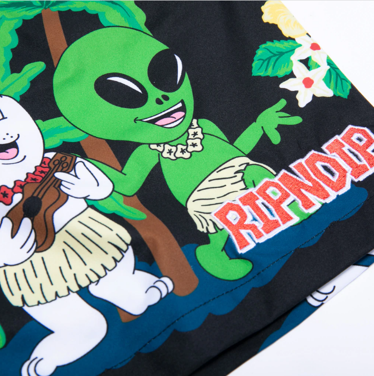 ripndip pantalón bermuda aloha nerm multi