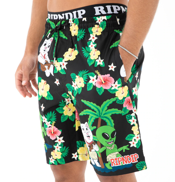 ripndip pantalón bermuda aloha nerm multi