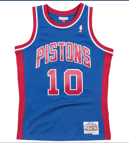 mitchell & ness camisilla detroit piston  dennis rodman