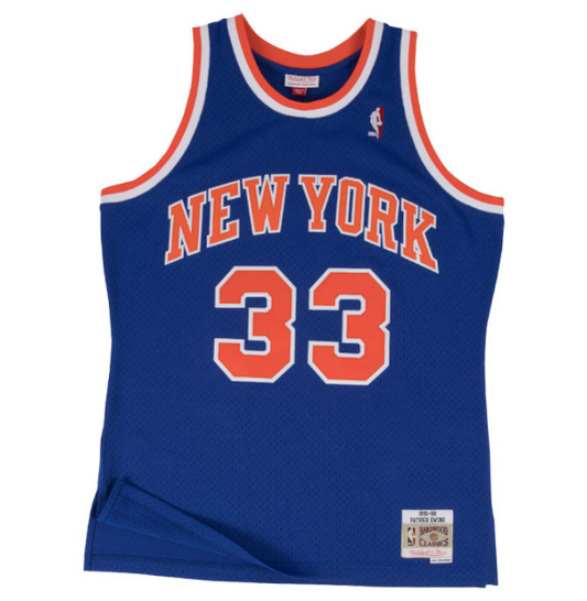 mitchell & ness camisilla new york knicks patrick ewing