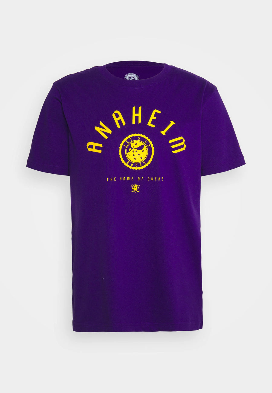 Fanatics Camiseta NHL Anaheim Ducks College Stamp Púrpura