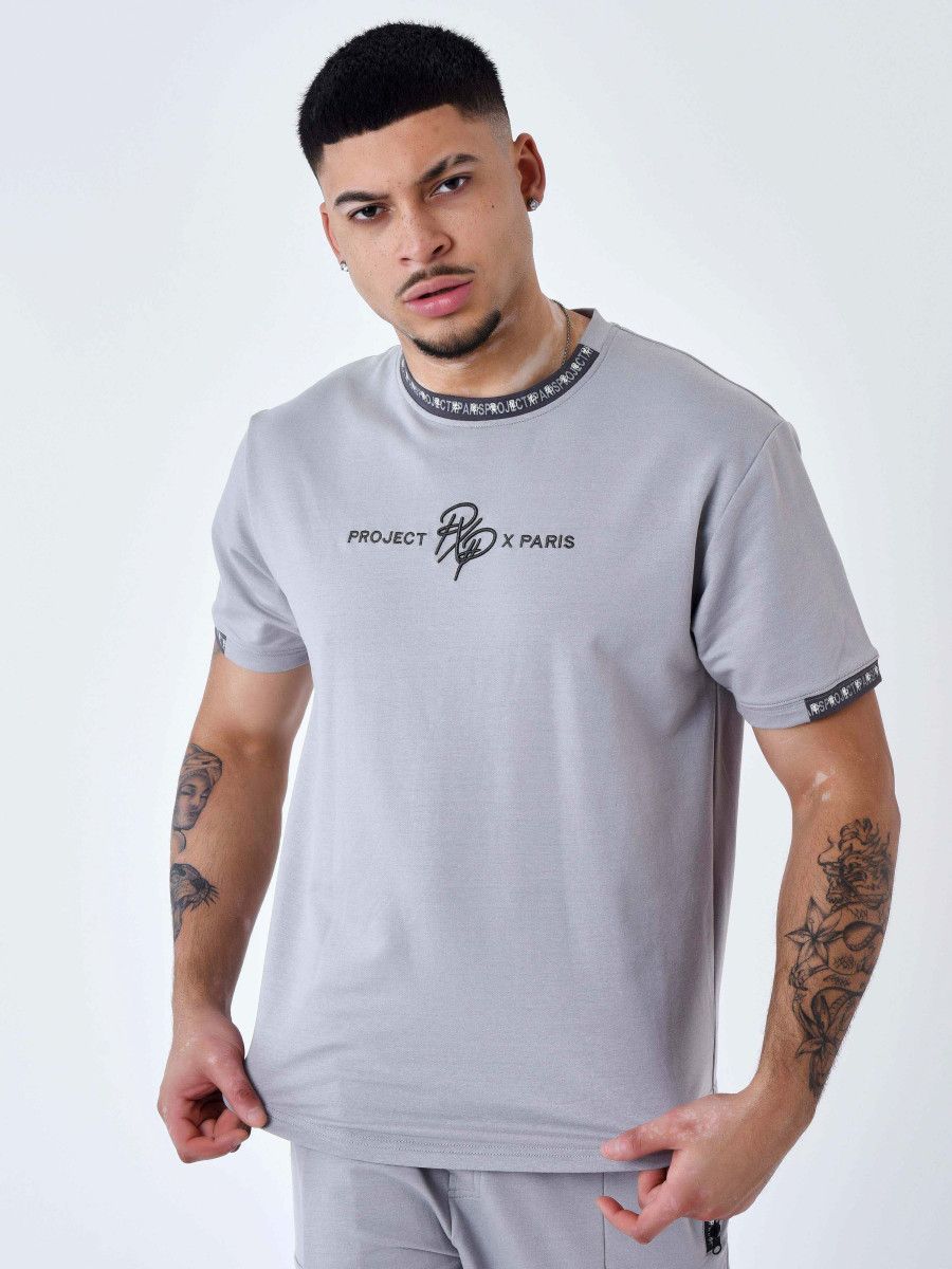 project x paris camiseta lisa con banda