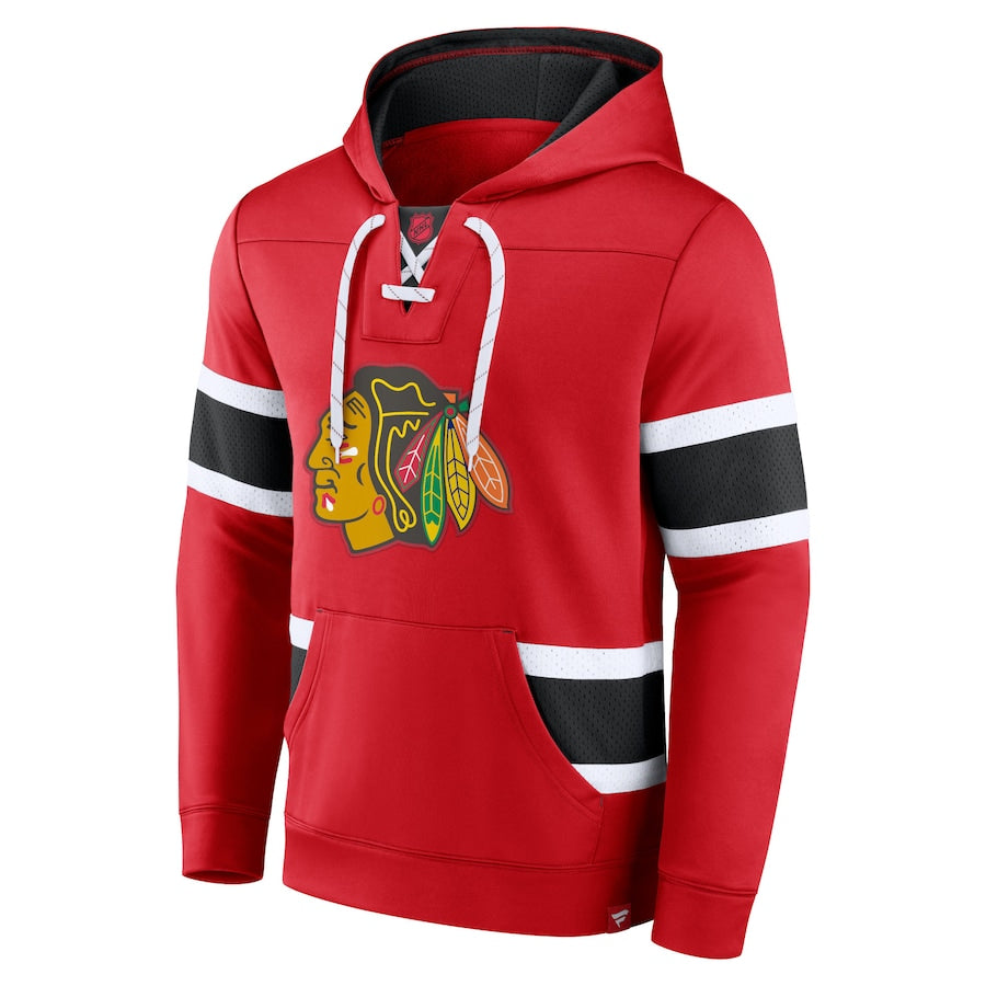 fanatics sudadera con capucha nhl chicago blackhawks red exclusivo