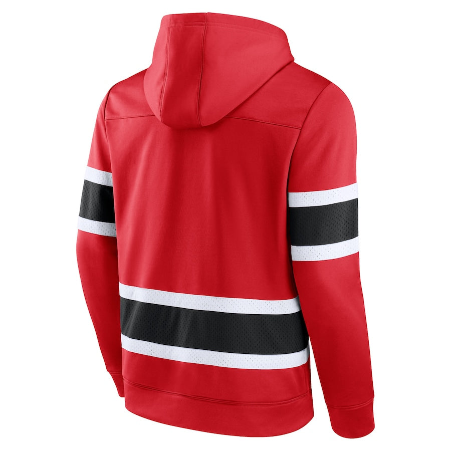 fanatics sudadera con capucha nhl chicago blackhawks red exclusivo