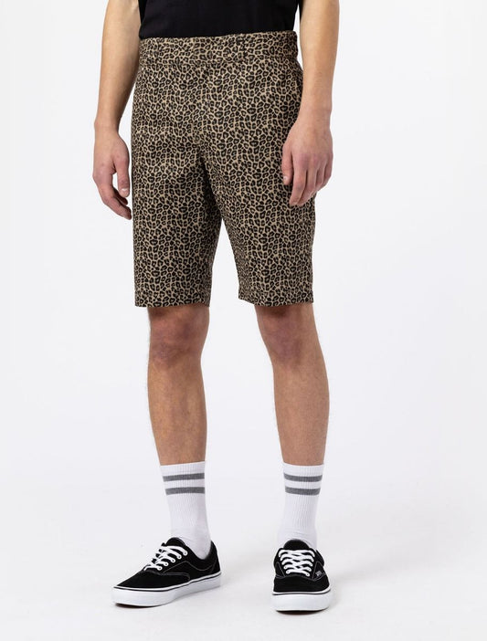 dickies bermuda silver leopardo