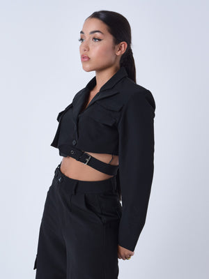 project x paris chaqueta mujer negro
