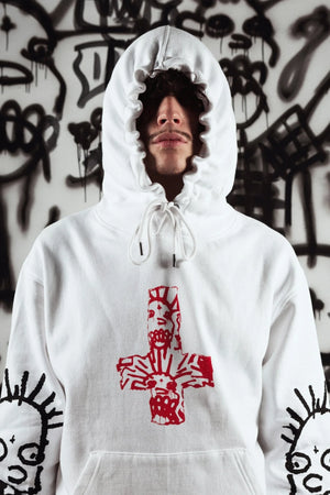 wasted paris sudadera rest in hell white