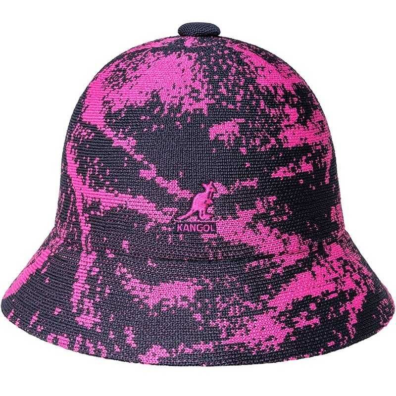 kangol bucket airbrush casual rosa negro