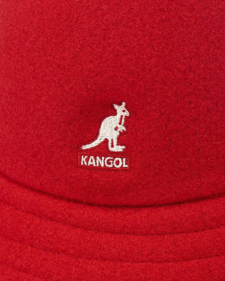 kangol bucket wool casual red