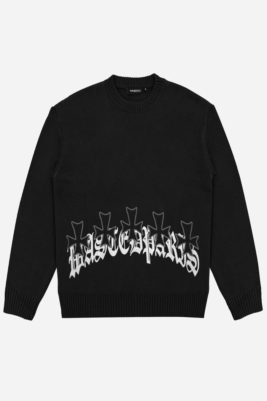 wasted paris sudadera sweater kingdom cross black